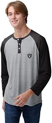 Мъжка тениска с логото на отбора NFL FOCO с дълъг ръкав Хенли