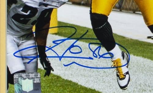 Хайнс Уорд Подписа Снимка на Питсбърг Стийлърс 8х10 Срещу Игълс В рамка с автограф от JSA ITP - Снимки NFL С автограф