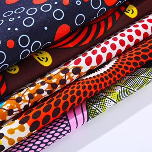 12 Броя Африкански тъкани Дебели Четвъртинки Африканската плат с восъчен принтом на Анкара, Кърпа с принтом на Анкара за шиене, производство на покрития за лице, зан