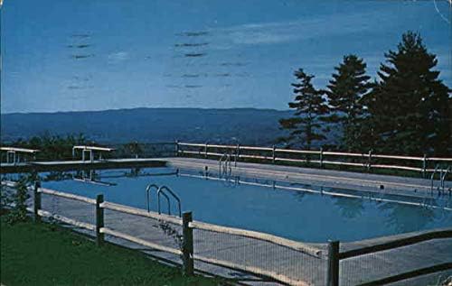 Конгрегационный център в Ню Хэмпфайра - Плувен басейн Пембрук, Ню Хемпшир, Ню Йорк Оригиналната Реколта Картичка
