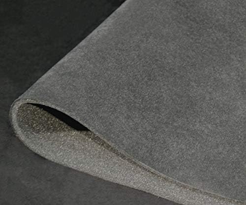 Тъмно Сив Плат за тапицерия хедлайнерите Microsuede Deluxe с поролоновой подплата за салони на автомобили, Покрив и кантиране на плоскости от микро велур цвят дървени въглища - 108 x 60 (3 ярд)