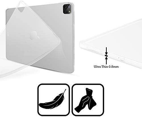 Дизайн на своята практика за главата Официално Лицензиран Футболен клуб Ливърпул, Бял на черен Комплект, Мека Гелевый калъф за черния дроб на Птиците, който е Съвместим с Apple iPad Mini (2021)