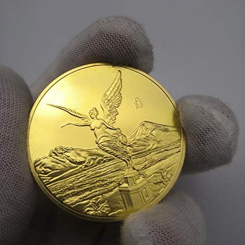 Spot the Americas в Мексико Безплатна Възпоменателна Монета Goddess Eagle Златна Монета на Паметника Чуждестранните Монети Цвят: Златист, Сребрист Колекция от монети Възпомена?