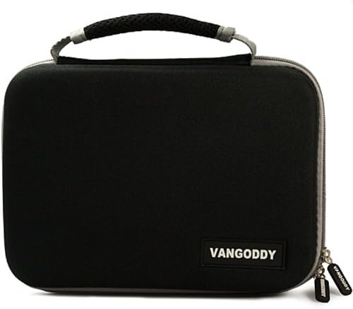VanGoddy Harlin Сиво-Черен Твърд Калъф за носене на Dell Venue 8 7840 7000 Series Tablet