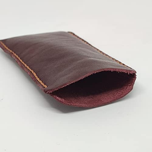 Чанта-кобур от естествена кожа за Huawei Y5 (2019), Калъф за вашия телефон ръчна изработка от естествена кожа, Кожен Калъф-чанта за носене на поръчка, Вертикална Мека Кожена кобур, Кафяв Плътно в Близост калъф