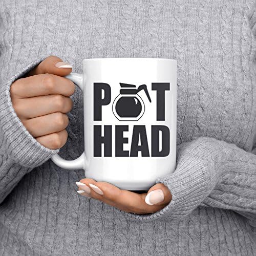 Кафеена чаша Pot Head Coffee Pot Mug - 15 грама, Луксозна Голяма Двустранен чаша