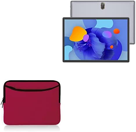 Калъф BoxWave, който е Съвместим с MAGCH Tablet M210 (10 инча) - Мек гащеризон с джоб, Мека чанта, Неопреновый чанта, джоб на ръкава за MAGCH Tablet M210 (10 инча) - Пурпурно-червен