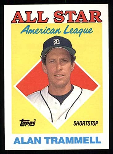 1988 Topps 389 All-Star Алън Траммелл Детройт Тайгърс (бейзболна картичка) NM/ MT Тайгърс