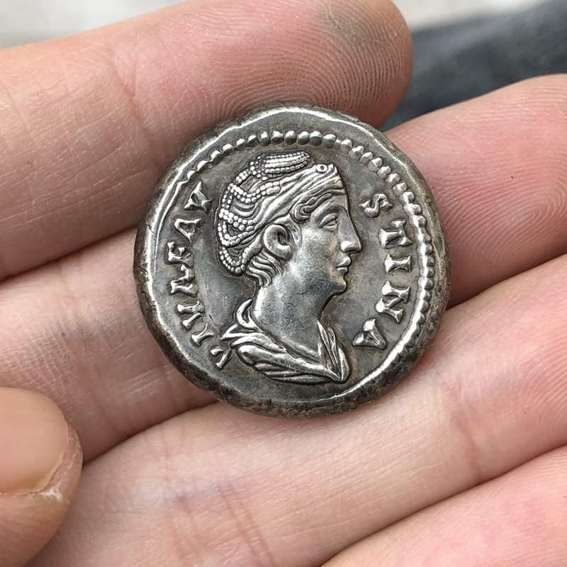 Римски Монети Месинг Със Сребърно Покритие Старинни Занаяти Чуждестранни Възпоменателни Монети Неправилен Размер Тип 12