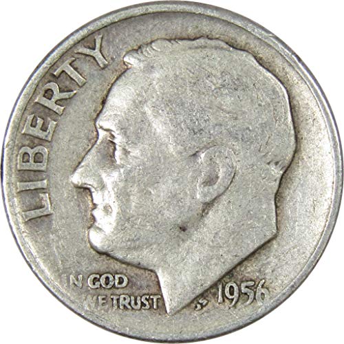 1956 D Roosevelt Dime AG ЗА Добра от 90% от Сребърна Монета на САЩ 10в, са подбрани