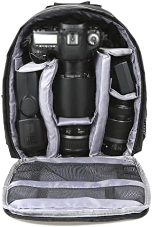 Чанта за външна камера MJWDP, Водоустойчив Функционален Дишаща раница за огледално-рефлексен фотоапарат, чанта за видео (Цвят: сив, размер: 1)
