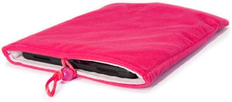 Калъф BoxWave за Acer ConceptD 5 (Case by BoxWave) - Кадифена торбичка, Мек калъф от Велюровой плат с завязками за Acer ConceptD 5 - Cosmo Pink