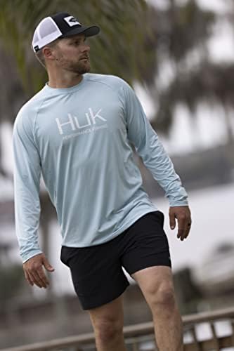 Бързо съхнещи плувни шорти HUK Men ' s Volley с еластичен колан 5.5 инча