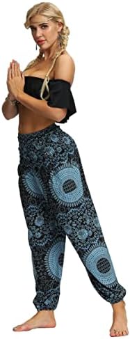 Дамски Ежедневни Панталони Alidamo в стил Хипи, Бохо, Палацо за Йога, с мирис на кръста, Един Размер M /L