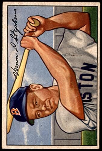 1952 Боуман Обикновена бейзболна картичка 9 Верн Стивънс от Бостън Ред Сокс Клас Отличен