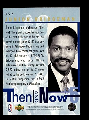 1994 Горната палуба 352 Тогава и сега Джуниор Бриджмен Милуоки Бъкс (Баскетболно карта) в Ню Йорк / Mount Бъкс Луисвил