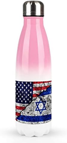 САЩ и Израел в Треснутой спортна Бутилка за вода с капацитет от 17 грама от Неръждаема Стомана с Вакуумна изолация под формата на кока-Кола за Еднократна употреба Спортна Колба