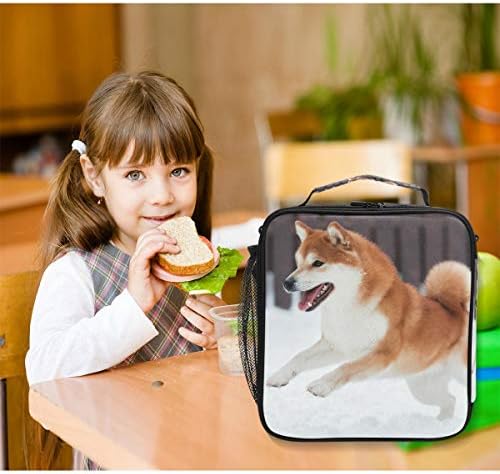 Чанта-Хладилник за Хранене за Кучета Акита-Ин, Множество Изолирани Училищна Чанта-Хладилник за Жени и Деца