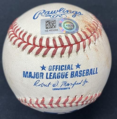 Използвана игра Джорди Mercer Кариера Хит Single MLB Бейзбол Holo - Game Използвани Бейзболни Топки