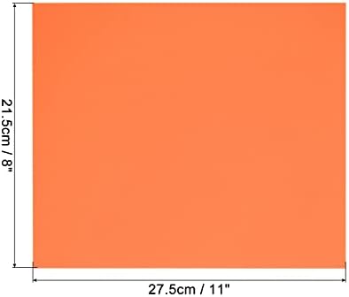 Листове от разпенен материал EVA Rebower, [за декоративно-приложно творчество] - 11x8 Инча Дебелина 1,7 mm / Оранжево / 12 бр.