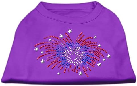 Риза с кристали Фойерверки Лилав цвят, XXL (18)