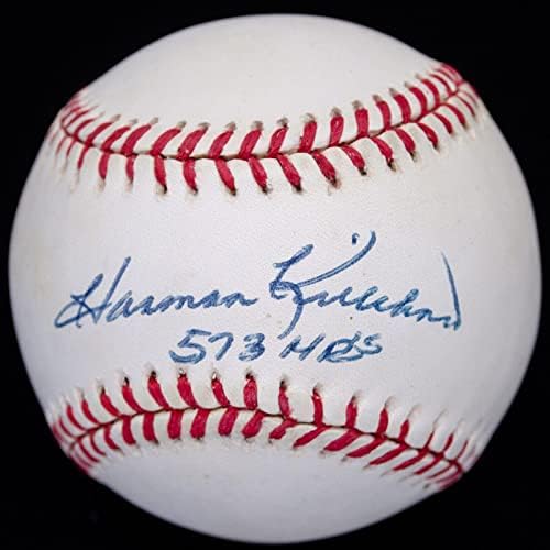 Бейзболни топки Хармън Killebrew 573 HR с Автограф OAL JSA COA AG56815 - Бейзболни топки с автографи