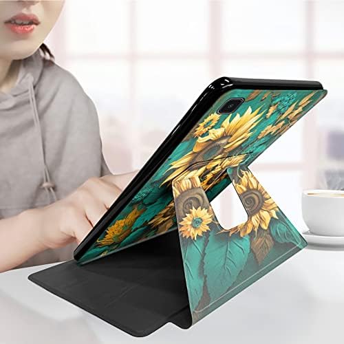 Калъф за Samsung Galaxy Tab A7 Lite 8,7 инча 2021 (SM-T220/T225), защитен калъф-награда от изкуствена кожа с функция Smart Stand, въртящи се на 360 градуса, с функция за автоматично включване/изк