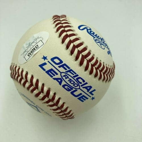 Легендата Негритянской лига Ърни Ниммонс подписа договор с JSA COA по Бейзбол - Бейзболни топки с автографи