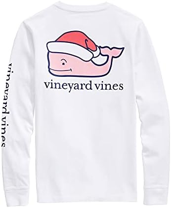 коледна тениска с китовым джоб vineyard вина за момчета с дълъг ръкав