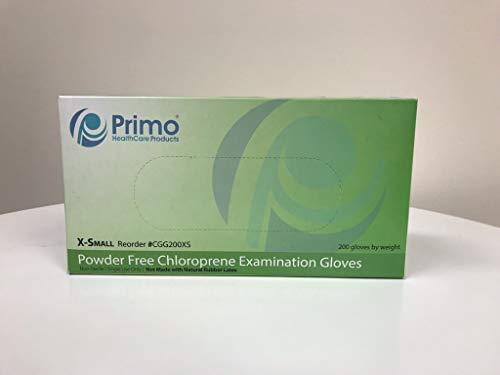 Primo Dental Products CGG200L зелени хлоропреновые ръкавици PF E x am голям размер (опаковка от 200 броя)