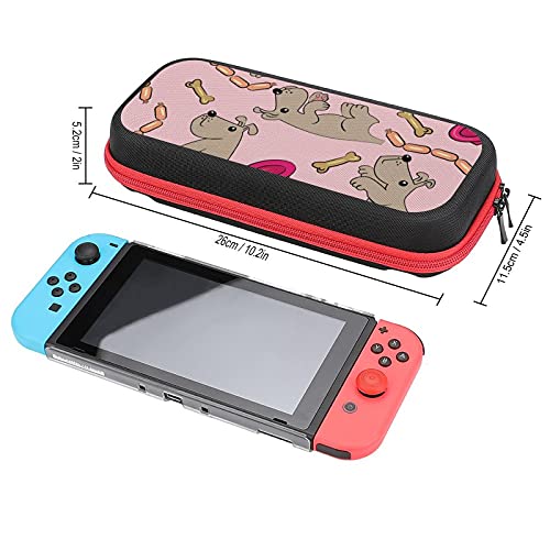 Калъф за носене за Nintendo Switch Калъф Мультяшное домашен Любимец Куче, устойчив на удари Твърд Калъф Защитен Калъф с 20 Слота за карти игра, Вътрешен джоб за Joy-Против и Аксесоари