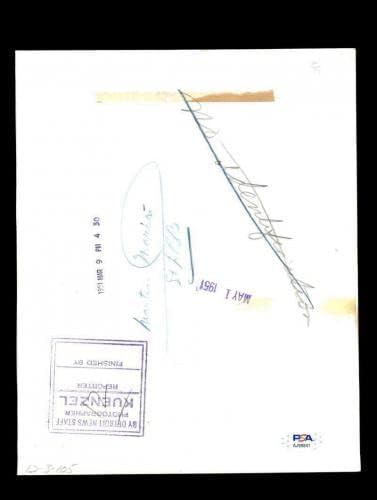 Марти Марион с Подпис на ДНК PSA 8x10 Оригиналната Метална Снимка от 1951 г., с Автограф от Кардиналите - Снимки на MLB С автограф
