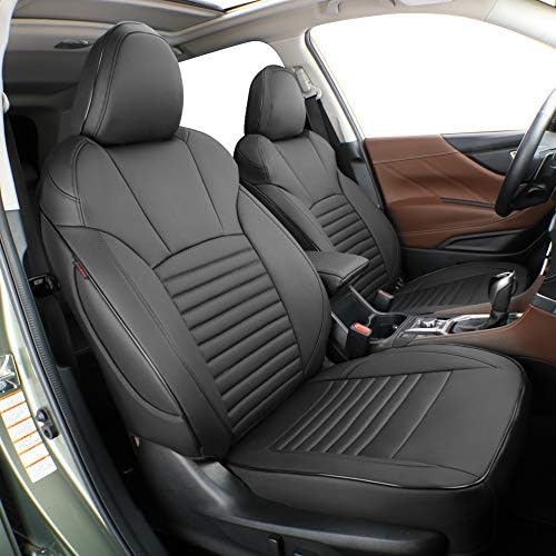 Калъфи за автомобилни седалки EKR Custom Fit CX5 за избор на Mazda CX-5 Touring, Sport, S, Turbo S 2017 2018 2019 2020 2021 2022 2023 - Кожзаменитель (черен)