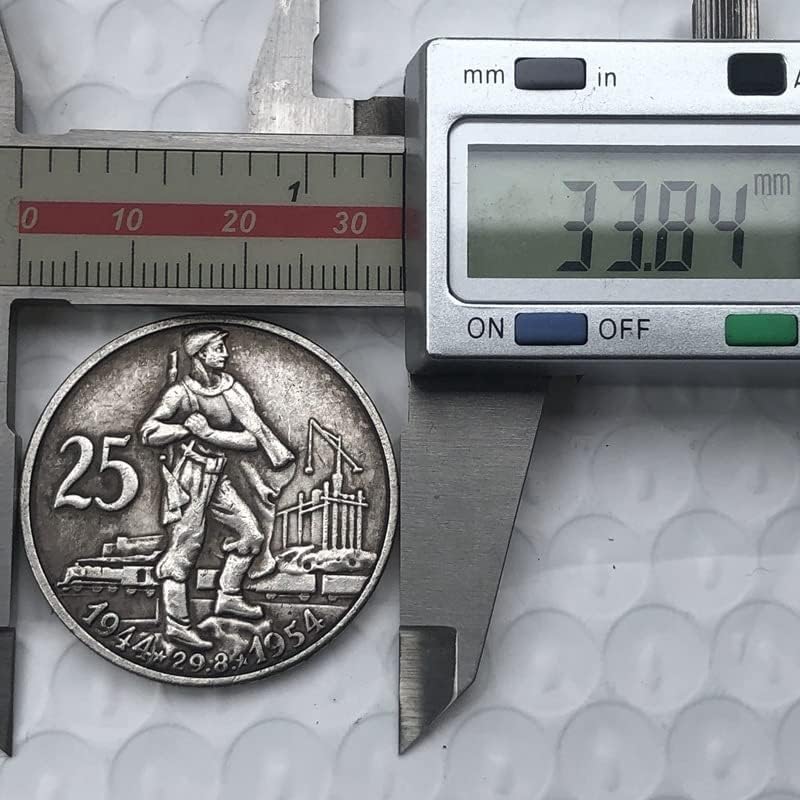 Монети Чехословакия 1954 г., Направени от Мед, Чужди Възпоменателни монети, Антични монети, монети,