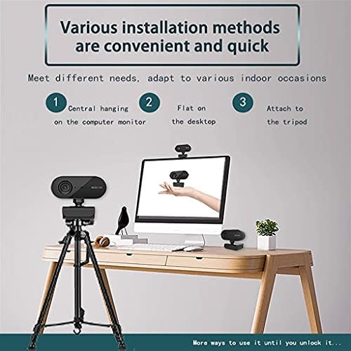 Уеб Камера WDBBY Full Hd 1080p Мини-Компютър Pc Webcamera с USB-Въртящи се Камери за Директно Излъчване на видео разговори и Конференции