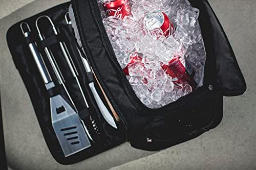 Случайна чанта за Обяд, за многократна употреба Обяд-Бокс, Запечатани Чанта-Хладилник, Хладилник Чанта за Обяд за Жени /Мъже с Регулируема Каишка за възрастни (Черно и Червено)