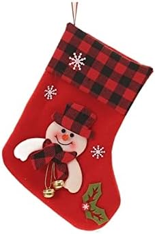 Коледен Отглеждане KAIWU, Коледни Чорапи, Чорапи с коледен герой, Чулочные Декорации за Украса на Празнични партита, Декорация във формата на Джудже, Подвесная Семейна Коледна Празнична парти (Цвят: D)