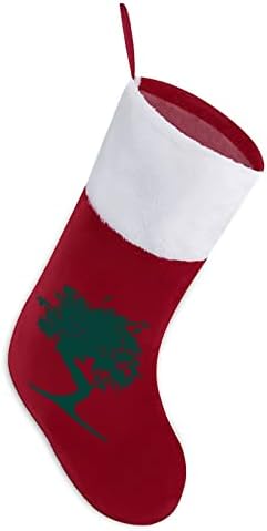 Японската коледно Дърво Бонзай Коледни Окачени чорапи Чорапи за Коледно Камина Празничен Начало Декор