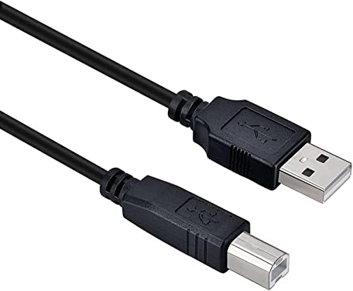 USB кабел за принтер 10 метра височина, съвместима с Epson EcoTank ET-4760, ET-3760, ET-3710, ET-2760, ET-2720, ET-15000, EcoTank Pro ET-5880, ET-5850, ET-5800, ET-16650, ET-16600, ET-M1170, ET-M2170, ET-M3170