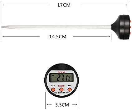 KLHHG LCD Мини Преносим Термометър-сонда -50 ° C ~ 300 ° C Тестер температура за готвене на месото за барбекю ° C/ ° F Функция за задържане на данни