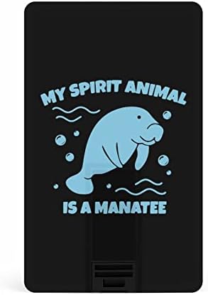 My Spirit Animal -морска крава USB Memory Stick Бизнес Флаш Карта, Кредитна карта Форма на Банкова карта