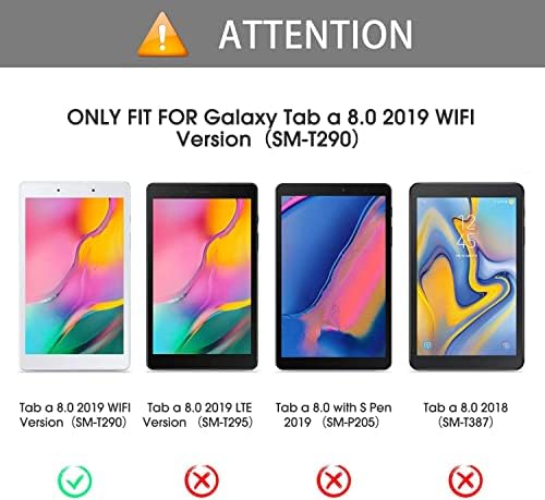 Първо изберете [2] Защитно фолио за Samsung Galaxy Tab A 8,0 2019, Защитен филм T290 (Wi-Fi) T295 (LTE), Защитно фолио, изработени от закалено стъкло за екрана 8,0 см, от Закалено стъкло / с висока разделителна способност