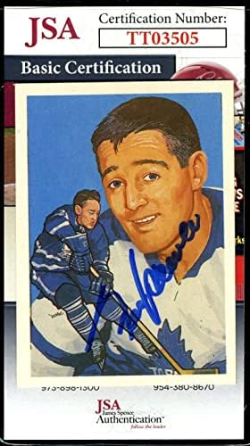 Автограф на Франк Маховлича JSA Coa 1983 г., с автограф от Залата на славата на хокей