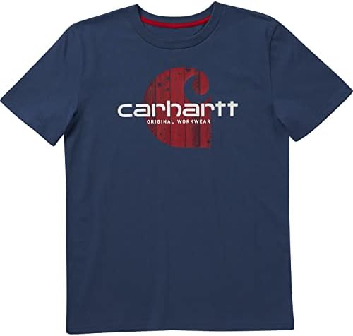 Риза Carhartt Boys с къс ръкав Woodgrain C