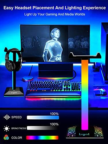 KANTUTOE RGB Детска Поставка за слушалки с USB порт RGB Детска Поставка за настолни КОМПЮТРИ, Аксесоари за гейминг Слушалки, най-Добрият подарък за съпруга си, на децата, на Човек