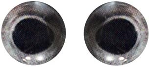 8 мм Сребърни Рибешки Стъклени Очи Морска Кукла Ириси за Художествена Таксидермии от Полимерна Глина Скулптура или Производство на Бижута Комплект от 2