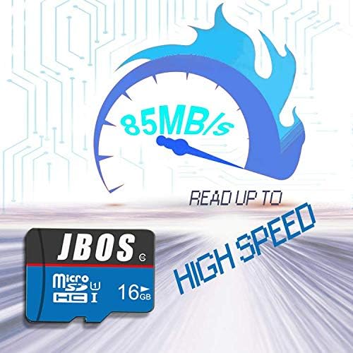 16 GB Micro SD Карта 10 Опаковка JBOS Micro SDHC Карта Вградена 10 бр. UHS-I Карта с Памет C10 U1 16 GB Високоскоростен TF Карта за смартфон /Bluetooth динамика/ Таблет / PC / Дрона / Камера