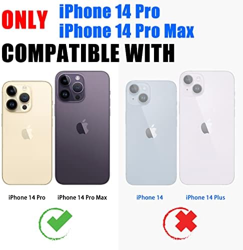 Potok за защита на обектива на камерата на iPhone 14 Pro /14 Pro Max, Капакът на камерата от метални сплави с предпазно фолио от закалено стъкло, удобен за носене, устойчив на над?