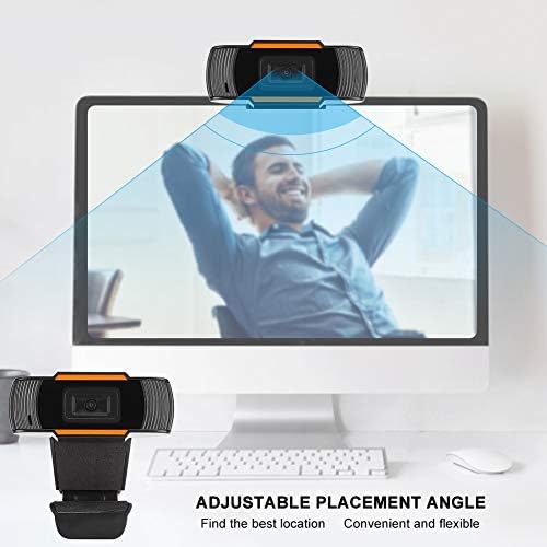 Уеб камера PUSOKEI HD 720P, Компютърна камера, USB, Вграден микрофон със заглушител за намаляване на шума, зрителен Ъгъл 60 °, за запис на разговорите в реално време, Бездисковый