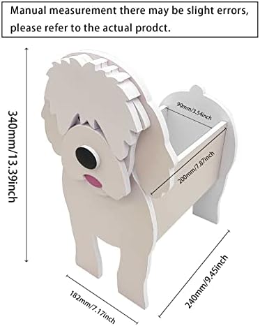 Саксия за кучета Lee My Jinshe Dog Модел от Карикатура, 14 инча, Контейнер за съхранение под формата на златист Ретривър, Тенджери, с Дренажни Отвори, Контейнер За Съхранение, Саксии за кучета, Jinshe Dog